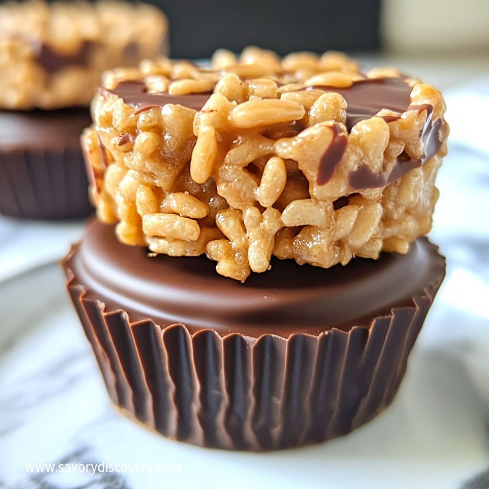 Coupes de chocolat et beurre de cacahuète