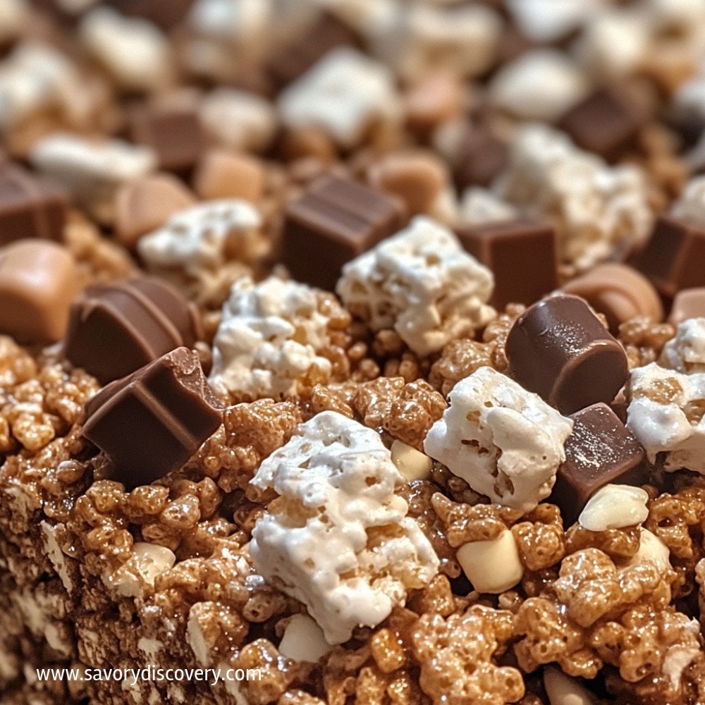 Délicieuses bouchées de Rice Krispies au chocolat