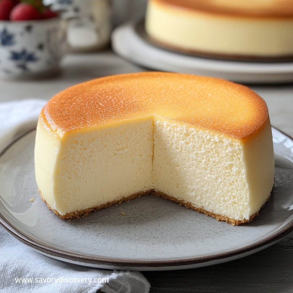 Délicieux Cheesecake Japonais en Coton Moelleux