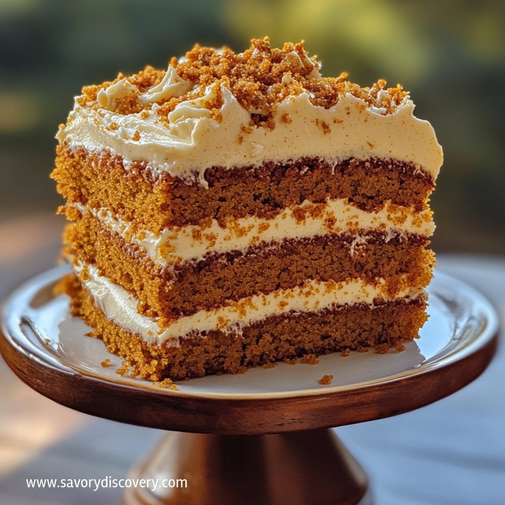 Gâteau aux épices de citrouille et fromage crémeux
