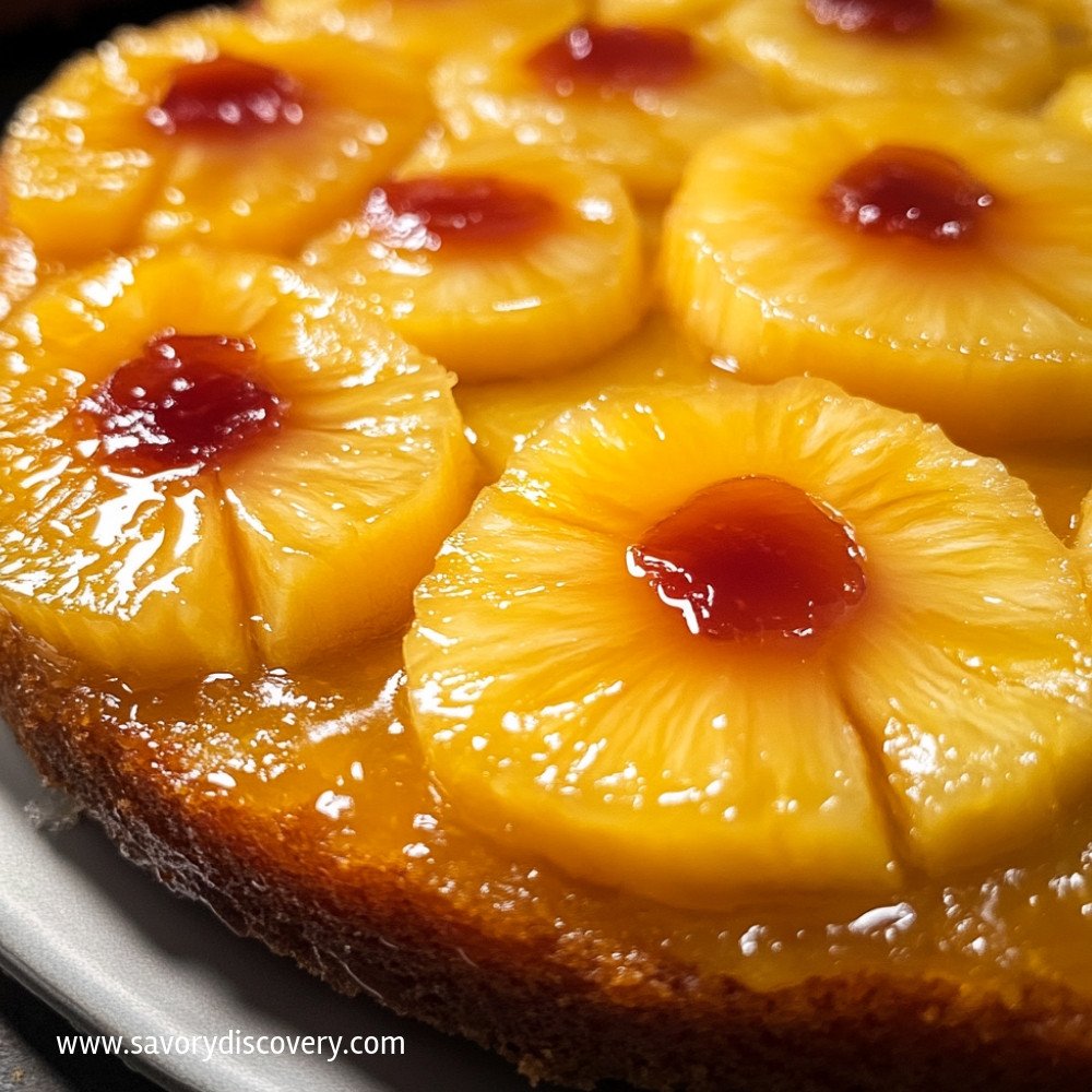 Gâteau renversé à l'ananas délicieux et facile
