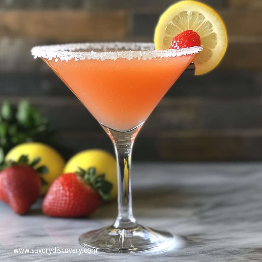 Martini Fraise-Citron: Cocktail Pétillant et Savoureux