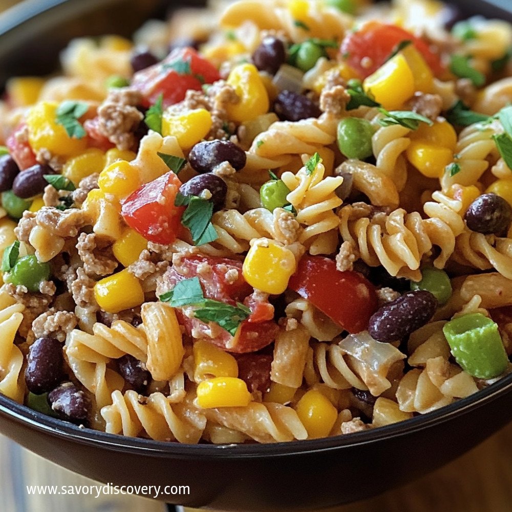 Salade de pâtes cowboy : recette facile et délicieuse