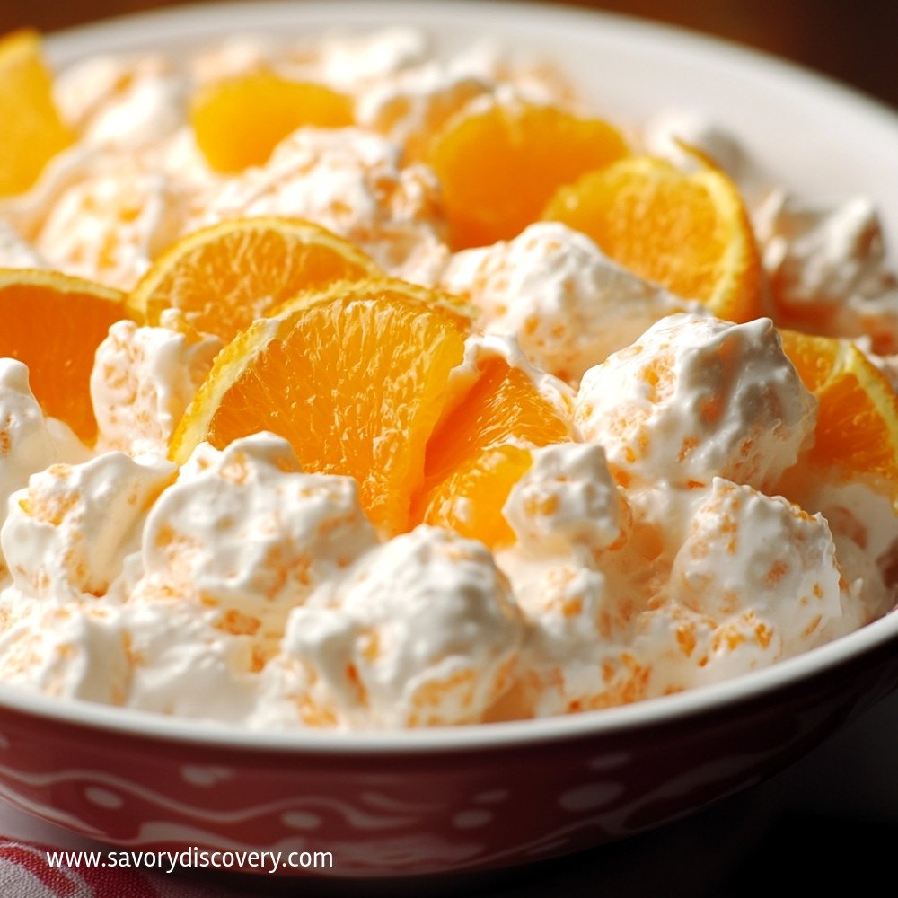Salade légère à la crème d'orange séduisante