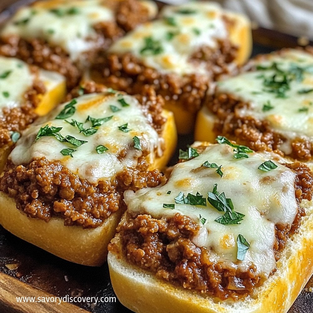 Sloppy Joes au Pain à l'Ail Délicieux