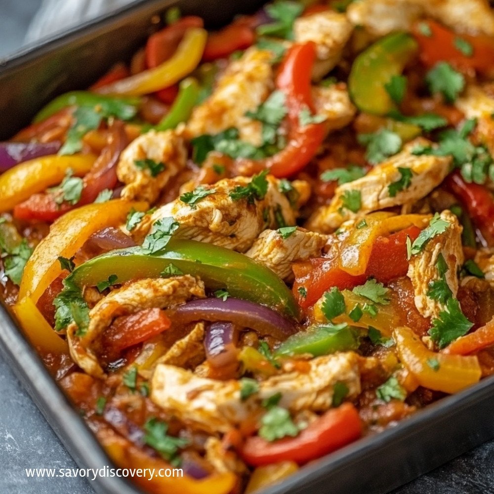 Casserole de fajitas de poulet délicieuse et rapide