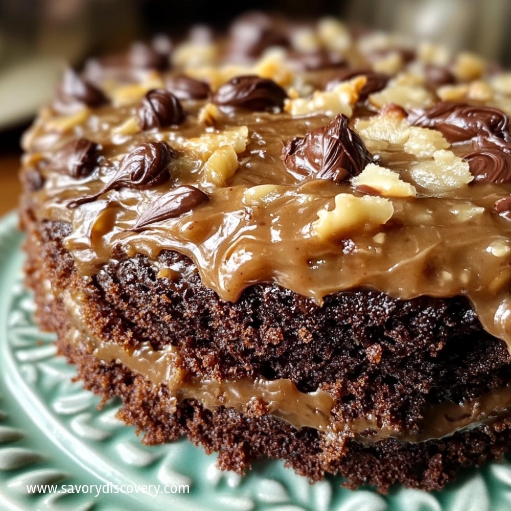 Gâteau au chocolat allemand fait maison traditionnel