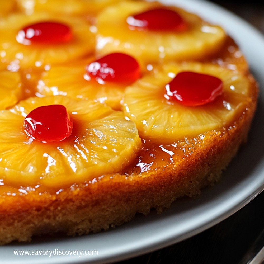 Gâteau renversé à l'ananas délicieux et facile