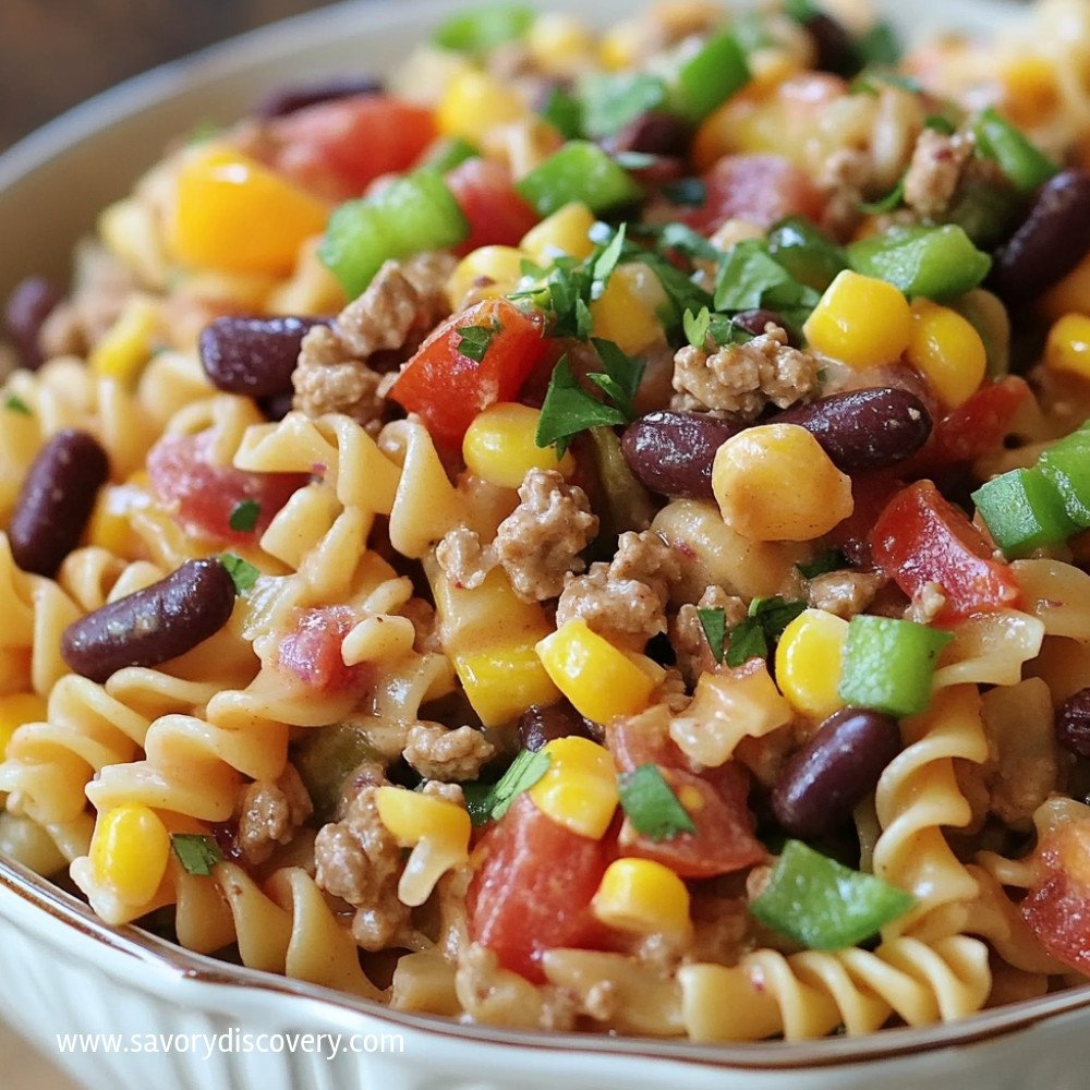 Salade de pâtes cowboy : recette facile et délicieuse