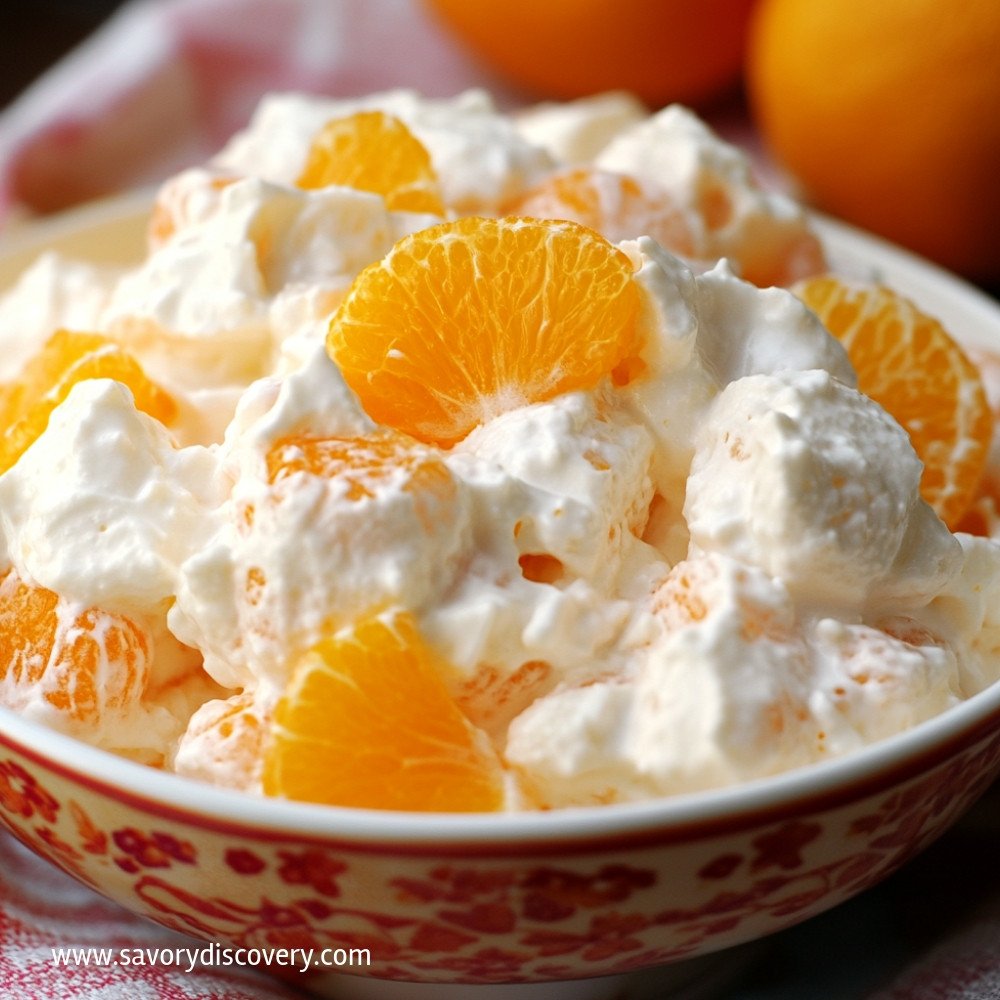 Salade légère à la crème d'orange séduisante