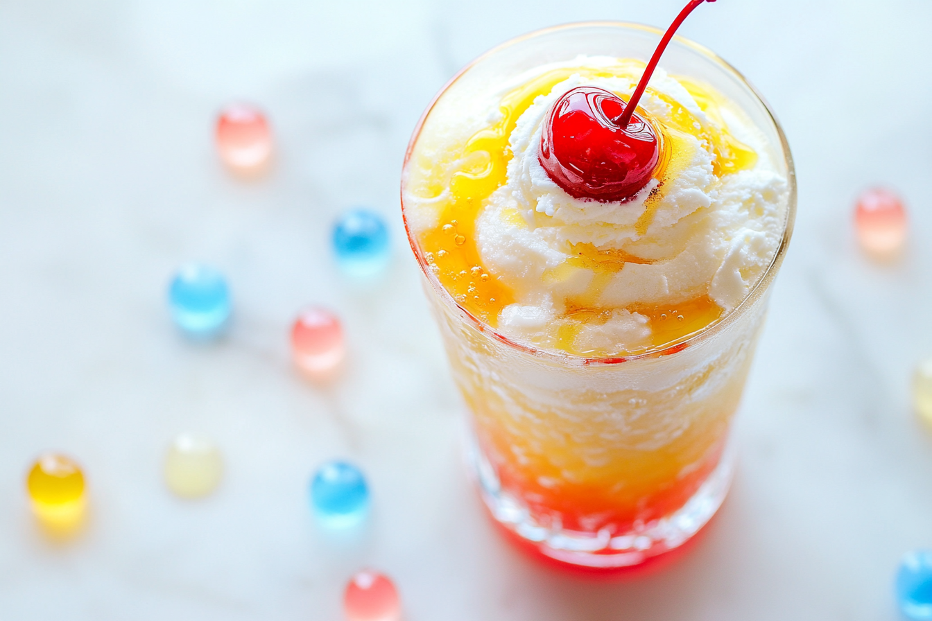 Float de crème glacée Shirley Temple