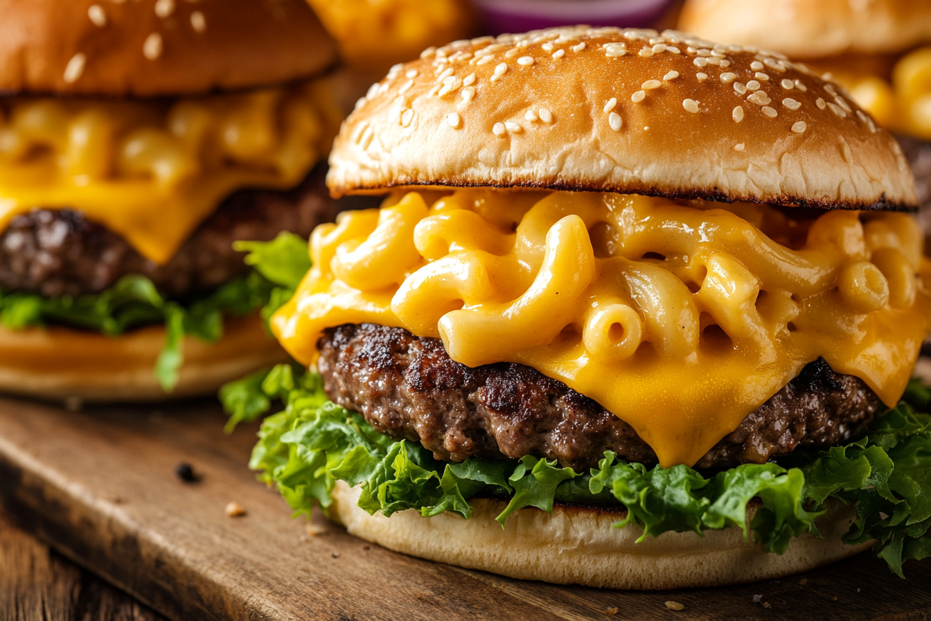 Macaroni au fromage double burger