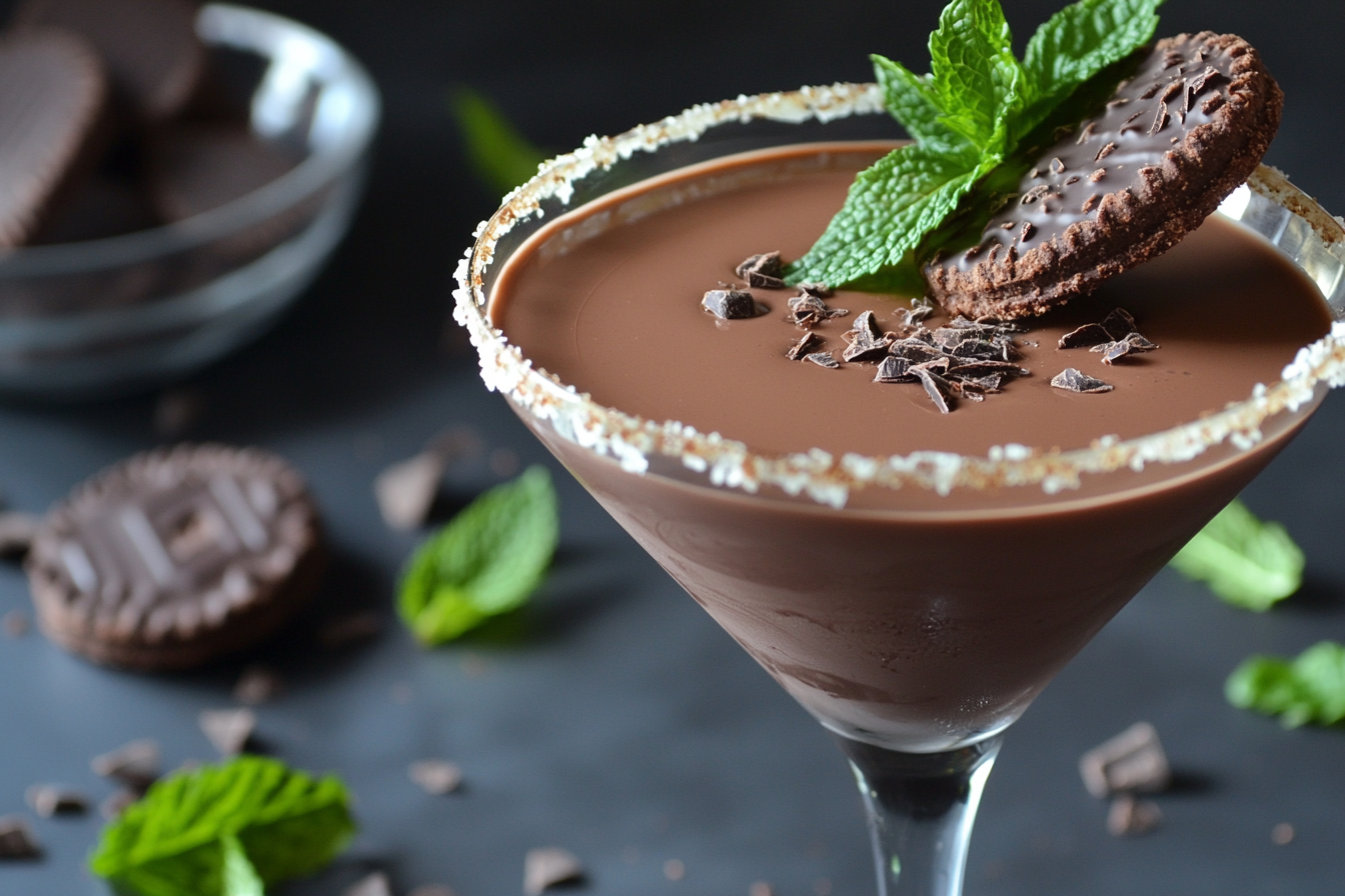 Martini aux biscuits menthe