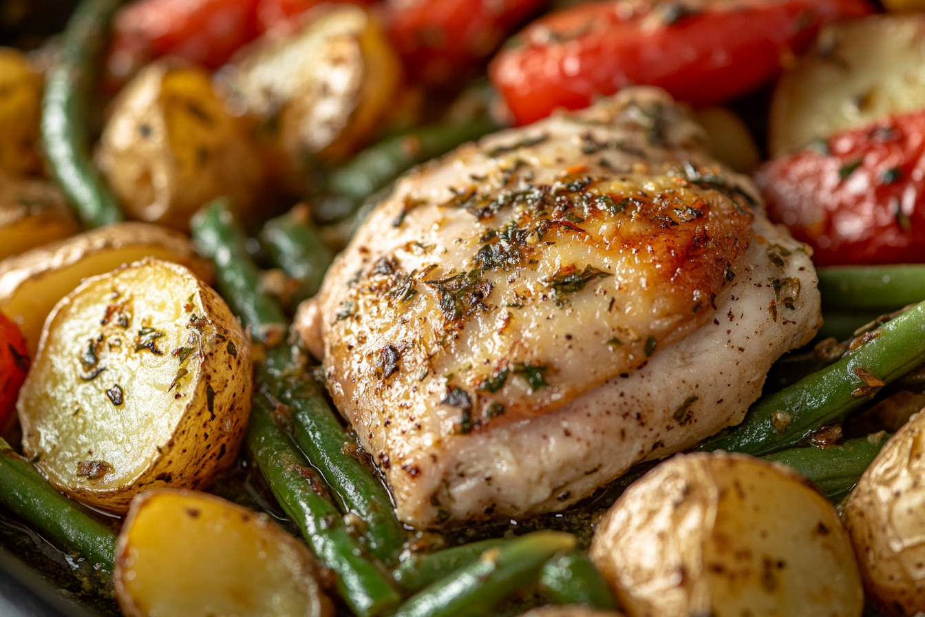 Poulet à l'ail et herbes