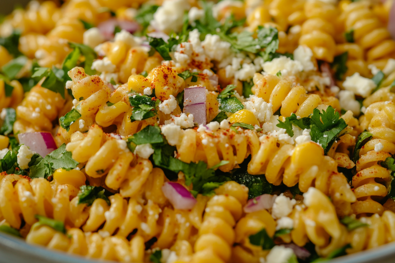 Salade de pâtes au maïs mexicain